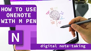 How to use onenote with M pen [upl. by Eirotal]