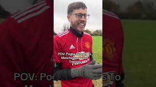 POV Pogba Returns to Man United Training [upl. by Aihtenyc]