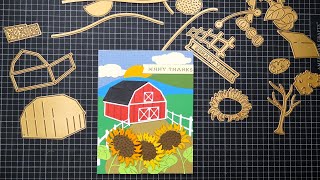 Spellbinders September 2024 Large Die of the Month Tutorial StepbyStep Scene Building [upl. by Marji972]