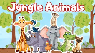 Jungle Animals poem 🐒 🦁  Giggle amp Learn [upl. by Olmsted904]