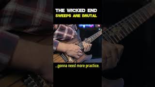 The Wicked End sweeps practice  Avenged Sevenfold guitar avengedsevenfold synystergates [upl. by Trevah]