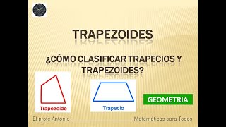 Cómo clasificar TRAPECIOS y TRAPEZOIDES [upl. by Aicercal]