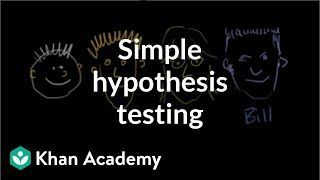 Simple hypothesis testing  Probability and Statistics  Khan Academy [upl. by Hsiekal]