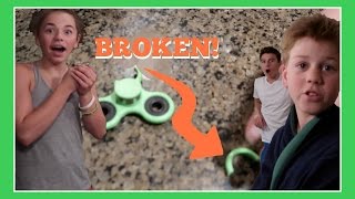 A FIDGET SPINNER DISASTER  Flippin Katie [upl. by Imij]