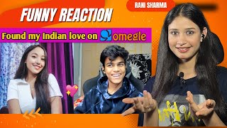 ADARSH SINGH OMEGLE  RANI SHARMA  FUNNY REACTION [upl. by Reiss]