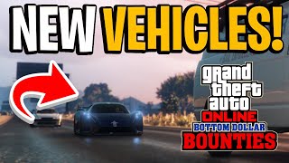 NEW VEHICLES Coming In The GTA Online BOTTOM DOLLAR BOUNTIES DLC Update  POLICE Cars amp MORE [upl. by Augy355]