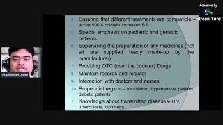 Role of Pharmacist in Interdepartmental communication amp Community health EducationI [upl. by Cousin]