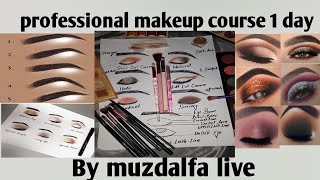 professional makeup course 1 day eye makeup online classes by muzdalfa [upl. by Emerej]