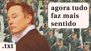 CONTRATO DE ELON MUSK COM EXÉRCITO EXPLICA CRISE DO TWITTER [upl. by O'Toole613]