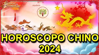 Predicciones Horóscopo Chino 2024  Todos los Signos Chinos  Año del Dragon de Madera [upl. by Namharludba]