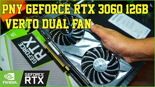 PNY GeForce RTX 3060 12GB VERTO Dual Fan Unboxing  12GB GDDR6  Best Card at Price 2022 [upl. by Jessen]