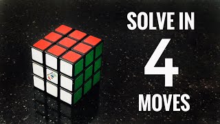 How to Solve a Rubik’s Cube in 4 Moves [upl. by Ammamaria]