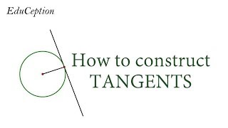 How to construct TANGENTS [upl. by Crescen692]