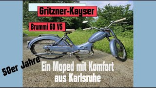 Gritzner Brummi 60 Moped Baujahr 1956 [upl. by Furr894]