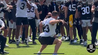 DYLAN LAUBE WINS HILARIOUS DANCEOFF GETS MAXX CROSBY amp ENTIRE RAIDERS HYPED AT SOUL TRAIN LINE [upl. by Emerson]