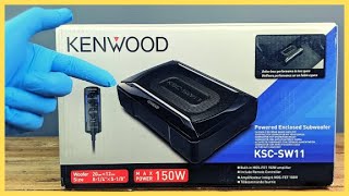 KENWOOD KSCSW11 UNBOXING Underseat Compact Subwoofer 13 Install Series [upl. by Eintrok638]