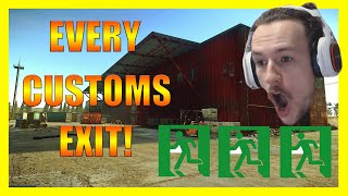 Escape From Tarkov Customs ExtractionExit Guide EVERY EXIT IN ONE VIDEO 2021 EFT [upl. by Nylirehc]