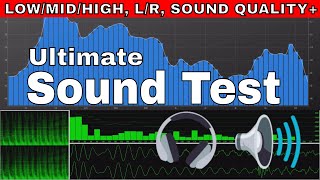 Test Your SpeakersHeadphone Sound Test LowMidHigh LR Test Bass Test Quality Frequency Range [upl. by Sidonnie]