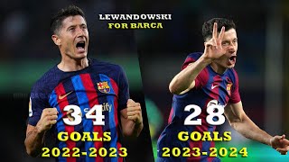 Lewandowski All 62 Goals For Barcelona 20222024 [upl. by Tani407]