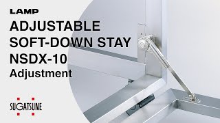 QUICK DEMO ADJUSTABLE SOFTDOWN STAY NSDX10  Sugatsune Global [upl. by Elke754]