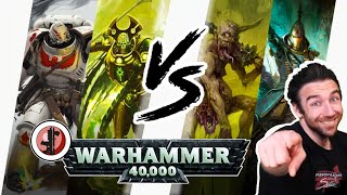 Warhammer 40000  SpaceMarines  Necrons VS Craftworld  Daemons [upl. by Nitsrek]