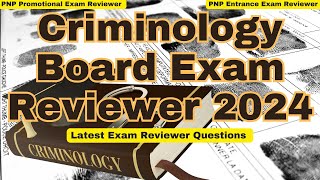 Criminology Board Exam Reviewer Criminology Part 4 [upl. by Tatianna]