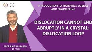 MSE 57 Dislocation cannot end abruptly in a crystal Dislocation loop [upl. by Ardine]