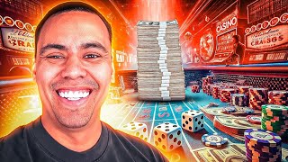 INSANE gambling session at the casino AGAIN NOT CLICKBAIT [upl. by Anawahs871]