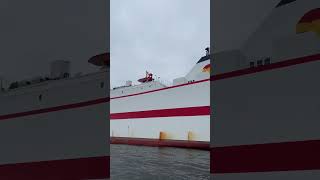 Docking on a large ferry vessel shorts ship sea ocean bunker [upl. by Edelstein]