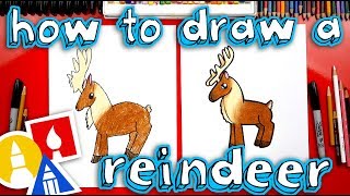 How To Draw A Reindeer [upl. by Ardnael]