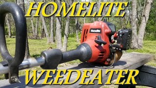 Homelite Weedeater sitting for years not running finally fixed [upl. by Tankoos165]