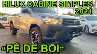 NOVA TOYOTA HILUX 2021 CABINE SIMPLES “REPROGRAMADA” [upl. by Trebor]