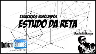 Geometria Descritiva  Reta  Exercícios Resolvidos 14 [upl. by Nalyr]