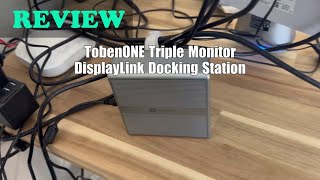 TobenONE DisplayLink Docking Station Triple  Review [upl. by Htor]