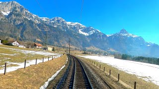 ★ 4K 🇦🇹 Bludenz  Arlberg  Giselabahn  St Pölten  Tulln cab ride across Austria 022021 [upl. by Elberta]