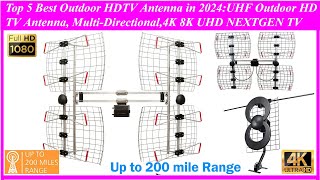 Top 5 Best Outdoor HDTV Antenna in 2024 [upl. by Hellman]