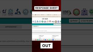 CAT 2024 Response Sheet Released Check Your Answers Now [upl. by Radmilla]