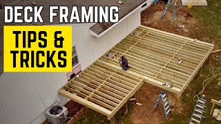 How To Frame A Deck  Tips For Efficient Building [upl. by Irac]