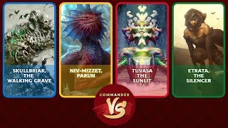 Commander VS S13E3 Skullbriar vs NivMizzet vs Tuvasa vs Etrata EDH [upl. by Cirle157]