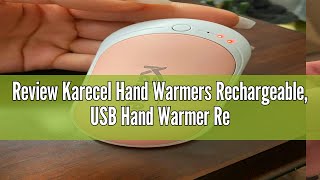 Review Karecel Hand Warmers Rechargeable USB Hand Warmer Reusable 5200mAh Powerbank Portable Heater [upl. by Rodney]