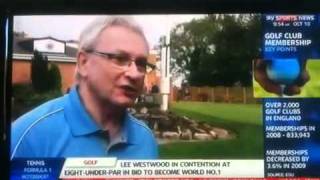 Eastham lodge golf club on sky sports news [upl. by Nilreb]