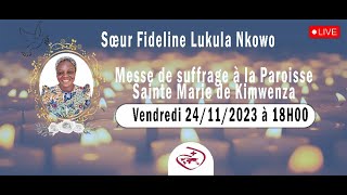 Messe de suffrage de la Révérende Sœur Fideline Lukula Nkowo RSCJ [upl. by Chuch]