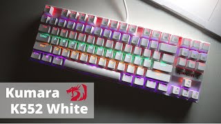 RedDragon Kumara K552 White Mechanical Gaming Keyboard Review  Best Budget Keyboard [upl. by Enawtna454]