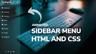 How to Create Sidebar in HTML and CSS [upl. by Leiand]