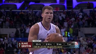 Blake Griffin 22 Points vs Oklahoma City Thunder  Full Highlights 13112013 [upl. by Leighton]