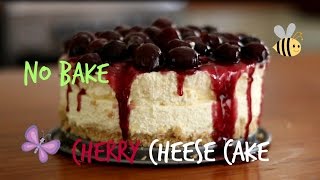 No Bake Cheesecake Recipe  Easy Cherry Cheesecake Recipe [upl. by Soll537]