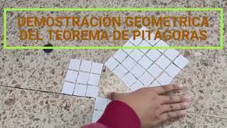 DEMOSTRACIÓN GEOMÉTRICA DEL TEOREMA DE PITÁGORAS [upl. by Hgieleak690]