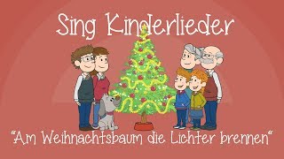 Am Weihnachtsbaum die Lichter brennen  Weihnachtslieder zum Mitsingen  Sing Kinderlieder [upl. by Chance]