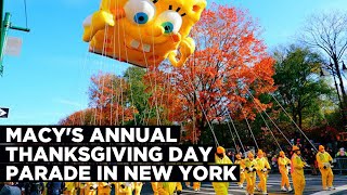 Watch Macys Annual Thanksgiving Day Parade As It Kicks Off Holiday Season In New York [upl. by Kenzie623]