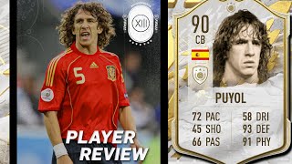 ¿ES UN CENTRAL USABLE EN FIFA 22  CARLES PUYOL MID 90 REVIEW  FIFA 22 [upl. by Karil994]